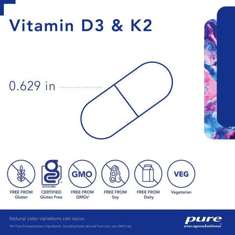 Vitamin D3 & K2 120's